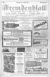 Fremdenblatt - Organ für die böhmischen Kurorte