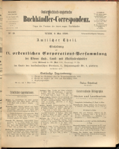 Oesterreichische Buchhändler-Correspondenz