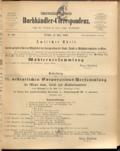 Oesterreichische Buchhändler-Correspondenz