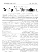 Österreichische Zeitschrift für Verwaltung