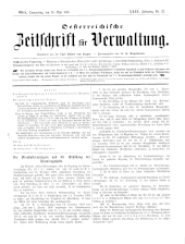 Österreichische Zeitschrift für Verwaltung