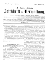 Österreichische Zeitschrift für Verwaltung