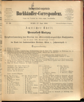 Oesterreichische Buchhändler-Correspondenz