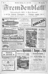 Fremdenblatt - Organ für die böhmischen Kurorte