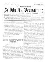 Österreichische Zeitschrift für Verwaltung