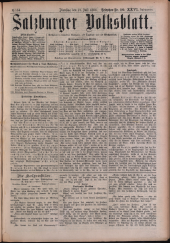 Salzburger Volksblatt: unabh. Tageszeitung f. Stadt u. Land Salzburg