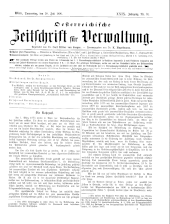 Österreichische Zeitschrift für Verwaltung