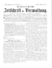 Österreichische Zeitschrift für Verwaltung