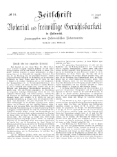 Zeitschrift für Notariat und freiwillige Gerichtsbarkeit in Österreich