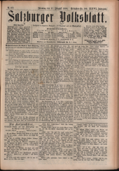 Salzburger Volksblatt: unabh. Tageszeitung f. Stadt u. Land Salzburg