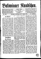 Bukowinaer Rundschau
