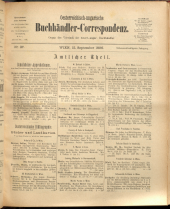 Oesterreichische Buchhändler-Correspondenz