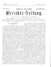 Allgemeine Österreichische Gerichtszeitung