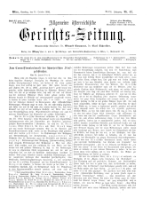 Allgemeine Österreichische Gerichtszeitung