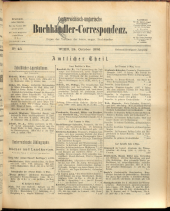 Oesterreichische Buchhändler-Correspondenz