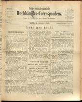 Oesterreichische Buchhändler-Correspondenz