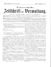 Österreichische Zeitschrift für Verwaltung