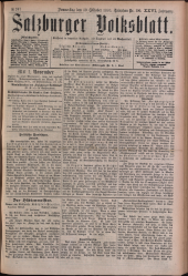 Salzburger Volksblatt: unabh. Tageszeitung f. Stadt u. Land Salzburg