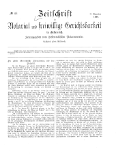 Zeitschrift für Notariat und freiwillige Gerichtsbarkeit in Österreich