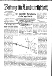 Zeitung für Landwirtschaft