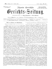 Allgemeine Österreichische Gerichtszeitung