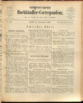 Oesterreichische Buchhändler-Correspondenz