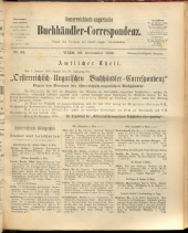 Oesterreichische Buchhändler-Correspondenz