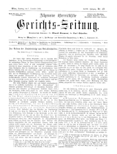 Allgemeine Österreichische Gerichtszeitung