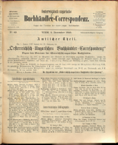 Oesterreichische Buchhändler-Correspondenz