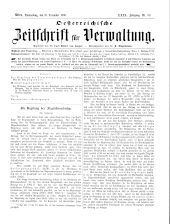 Österreichische Zeitschrift für Verwaltung