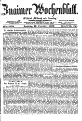 Znaimer Wochenblatt