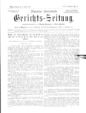 Allgemeine Österreichische Gerichtszeitung