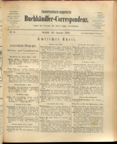 Oesterreichische Buchhändler-Correspondenz