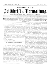 Österreichische Zeitschrift für Verwaltung