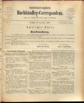 Oesterreichische Buchhändler-Correspondenz