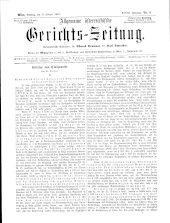 Allgemeine Österreichische Gerichtszeitung