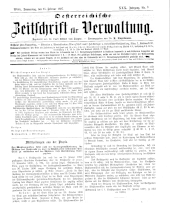 Österreichische Zeitschrift für Verwaltung