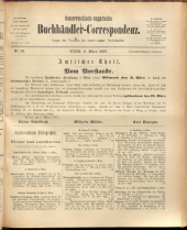 Oesterreichische Buchhändler-Correspondenz