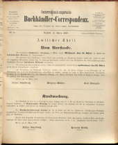 Oesterreichische Buchhändler-Correspondenz