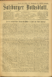 Salzburger Volksblatt: unabh. Tageszeitung f. Stadt u. Land Salzburg