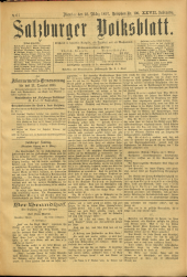 Salzburger Volksblatt: unabh. Tageszeitung f. Stadt u. Land Salzburg