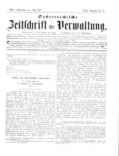 Österreichische Zeitschrift für Verwaltung