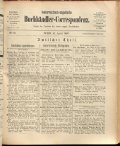 Oesterreichische Buchhändler-Correspondenz