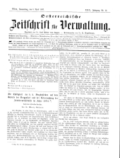 Österreichische Zeitschrift für Verwaltung