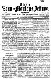 Wiener Sonn- und Montags-Zeitung