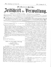 Österreichische Zeitschrift für Verwaltung