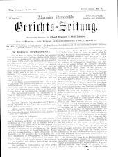 Allgemeine Österreichische Gerichtszeitung