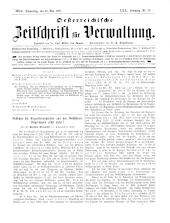 Österreichische Zeitschrift für Verwaltung