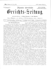 Allgemeine Österreichische Gerichtszeitung