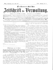 Österreichische Zeitschrift für Verwaltung